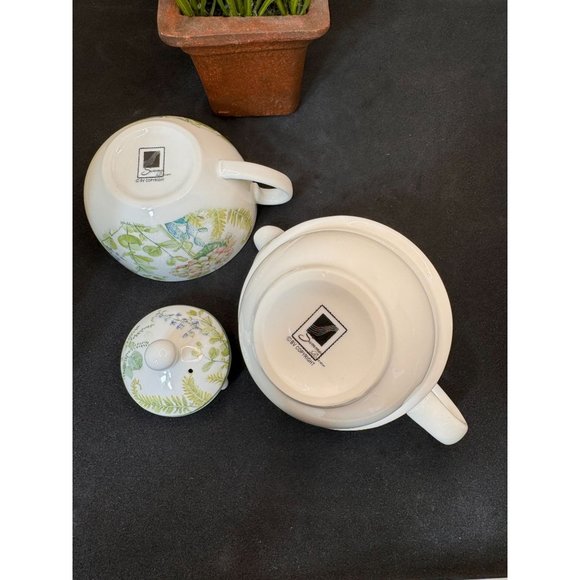 Summer River BV Copyright Porcelain Tea for One Blue Hydrangea - Picture 11 of 14